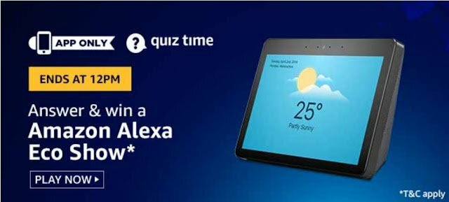 Amazon Quiz Answers Today 23rd June