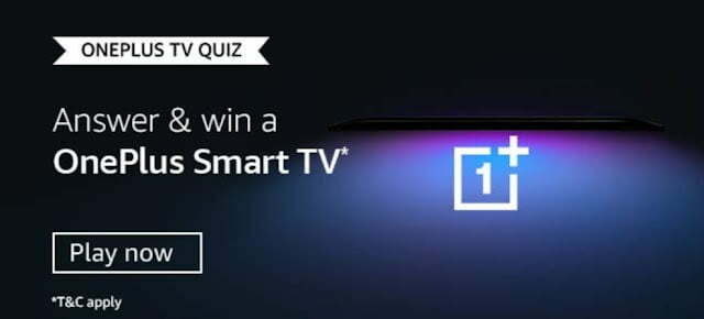 Amazon OnePlus TV Quiz Answers