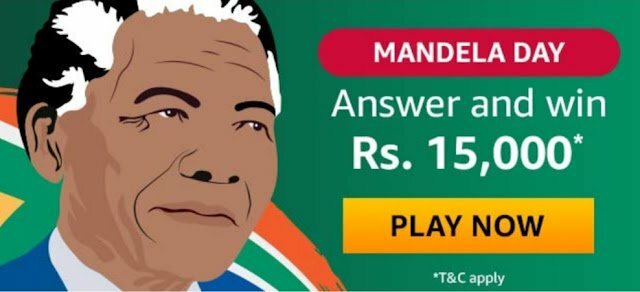 Amazon Mandela Day Quiz Answer