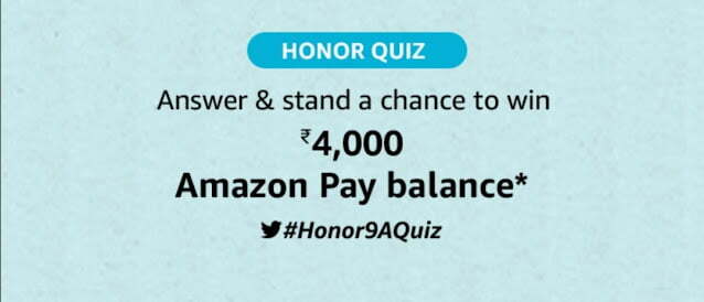 Amazon Honor 9 Quiz Answers