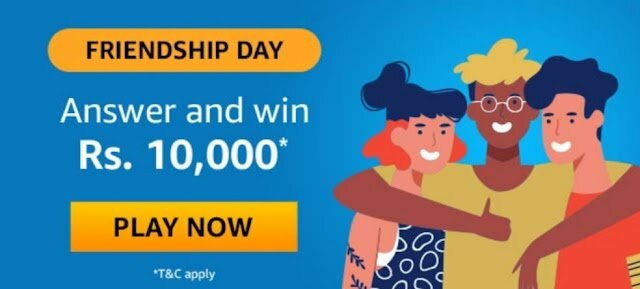 Amazon Friendship Day Quiz AnswerS