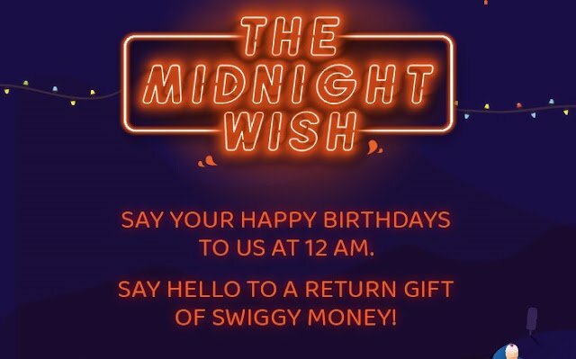 Wish To Swiggy Today 12 AM-1 AM And Win 500-6000 Swiggy Money