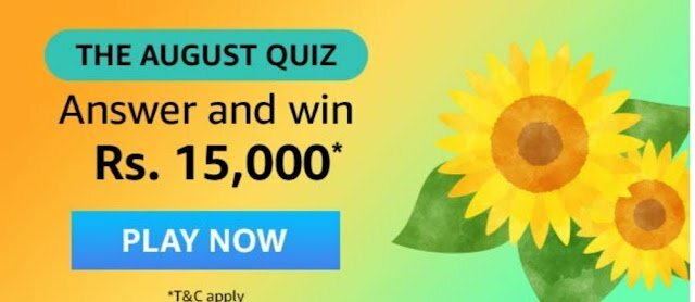 Amazon The August Quiz Answers
