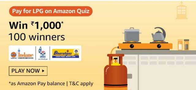 Amazon Pay For LPG on Amazon Quiz Answers