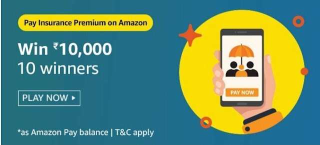 Amazon Pay Insurance Premium Quiz Answers