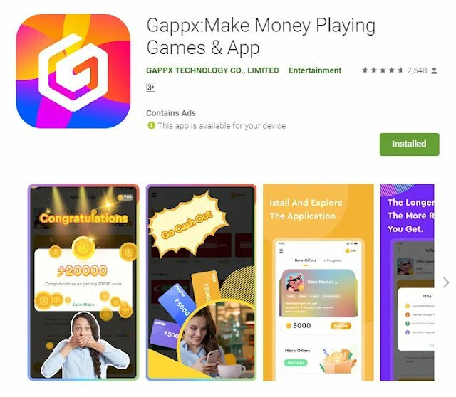 Gappx App Refer & Earn